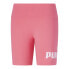 Фото #1 товара Puma Essentials Logo 7 Inch Bike Shorts Womens Pink Casual Athletic Bottoms 8483