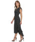 ფოტო #4 პროდუქტის Women's Polka-Dot Ruffled Midi Dress