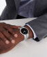 ფოტო #4 პროდუქტის Men's Swiss Faceto Diamond (3/8 ct. t.w.) Stainless Steel Bracelet Watch 39mm