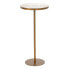 Side table 40 x 40 x 85 cm Golden White Iron