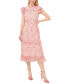 Фото #1 товара Платье женское CeCe средней длины с оборками на рукавах