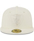 Фото #3 товара Men's Cream Las Vegas Raiders Color Pack 59FIFTY Fitted Hat