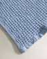 Waffle-knit cotton bath towel Голубой, 27 - фото #8