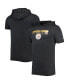ფოტო #2 პროდუქტის Men's Heathered Black Pittsburgh Steelers Team Brushed Hoodie T-shirt