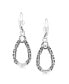 ფოტო #5 პროდუქტის Sterling Silver White Mother of Pearl Gemstone Pear Shaped Lever Back Earrings