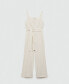 ფოტო #2 პროდუქტის Women's Striped Bow Jumpsuit