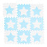 Фото #3 товара 45 x Puzzlematte Sterne weiß-blau