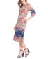 ფოტო #3 პროდუქტის Women's Bishop-Sleeve Shirred Midi Dress