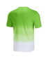 Фото #2 товара Men's NFL x Darius Rucker Collection by Neon Green and White Seattle Seahawks Dip Dye Pocket T-shirt