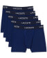 ფოტო #1 პროდუქტის Men's 5pk. Regular-Fit Stretch Logo Band Boxer Briefs