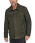 ფოტო #1 პროდუქტის Men's The Laredo Leather Overshirt