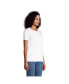 Фото #3 товара Women's Relaxed Supima Cotton Short Sleeve Crewneck T-Shirt