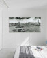 New York Skyline A B Frameless Free Floating Tempered Glass Panel Graphic Wall Art, 36" x 36" x 0.2"