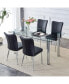 Фото #8 товара Glass Dining Table, 63" x 35.4", Modern Style