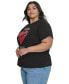 Фото #3 товара Plus Size Beaded Heart T-Shirt, Created for Macy's