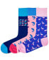 Men's Luxury Novelty Crew Socks in Animal Novelty Gift Box, Pack of 3
