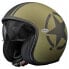 Шлем для мотоциклистов от PREMIER HELMETS Vintage Evo Star Military BM Open Face Черно-зеленый, XS - фото #1