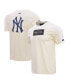 Men's Cream New York Yankees Club Member Badge T-Shirt