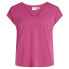 ფოტო #3 პროდუქტის VILA Modala Detail short sleeve v neck T-shirt