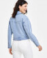 ფოტო #4 პროდუქტის Women's Denim Moto Jacket, Created for Macy's