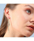 ფოტო #3 პროდუქტის Women's Silver Sleek Drop Earrings