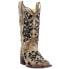 Фото #2 товара Corral Boots Sequined TooledInlay Square Toe Cowboy Womens Brown Dress Boots A3