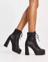 Фото #4 товара Jeffrey Campbell Akita lace up boots in black