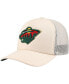 Men's Cream Minnesota Wild Foam Front Trucker Adjustable Hat