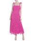 Фото #1 товара Women's Tie-Strap Lace Midi Dress