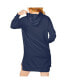 Фото #2 товара Women's Navy Auburn Tigers Take a Knee Raglan Hooded Sweatshirt Dress