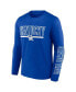 Фото #1 товара Men's Royal Kentucky Wildcats Big and Tall Two-Hit Graphic Long Sleeve T-shirt