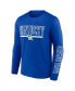 Фото #2 товара Men's Royal Kentucky Wildcats Big and Tall Two-Hit Graphic Long Sleeve T-shirt