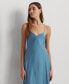 Фото #3 товара Women's Satin Charmeuse Slip Dress