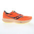 Фото #1 товара Saucony Ride 15 S20729-45 Mens Orange Canvas Lace Up Athletic Running Shoes 14