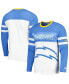 Фото #1 товара Men's Powder Blue, White Los Angeles Chargers Halftime Long Sleeve T-shirt