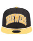 Фото #3 товара Men's Black Milwaukee Brewers Throwback Meshback Golfer Hat