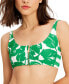 Фото #3 товара Women's Printed Zip-Front Bikini Top