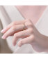 ფოტო #2 პროდუქტის RA 14K Gold Plated Clear Cubic Zirconia paved Band Ring