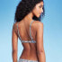 Фото #4 товара Women's Underwire Chain Strap Detail Bikini Top - Shade & Shore Blue Snake