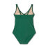 Фото #5 товара Women's Tie-Front Ruched Full Coverage One Piece Swimsuit - Kona Sol Green L