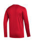 Men's Red Detroit Red Wings AEROREADY® Long Sleeve T-shirt