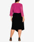 Фото #4 товара Plus Size Vicky Asymmetrical Skirt