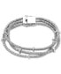 ფოტო #1 პროდუქტის EFFY® Diamond Rondelle Wire Wrap Bracelet (1/6 ct. t.w.) in Sterling Silver