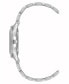 ფოტო #3 პროდუქტის Women's Quartz Silver-Tone Alloy Link Bracelet Watch, 30mm