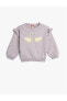 Фото #10 товара 4wmg10120ak 360 Lila Kız Bebek Pamuk Jersey Sweatshirt