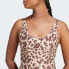 adidas women Essentials Animal Print U-Back Swimsuit