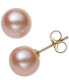 ფოტო #2 პროდუქტის Cultured Freshwater Pearl Stud Earrings (7mm) in 14k Gold