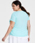 ფოტო #2 პროდუქტის Plus Size Birdseye Mesh T-Shirt, Created for Macy's