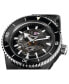 ფოტო #4 პროდუქტის Men's Swiss Automatic Captain Cook Black High Tech Ceramic Bracelet Watch 43mm