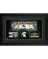 Фото #1 товара Michigan State Spartans Framed 10'' x 18'' Breslin Student Events Center Panoramic Collage
